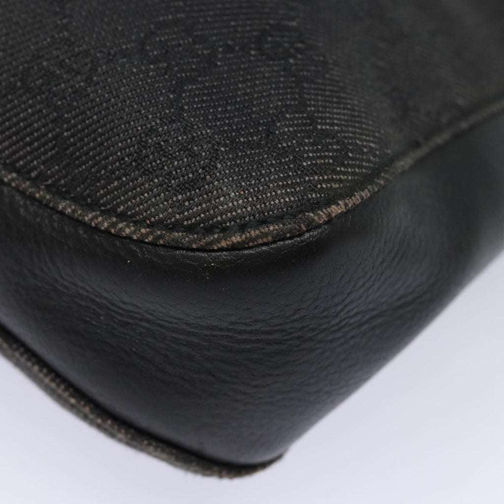GUCCI GG Canvas Shoulder Bag Black 101975 78344