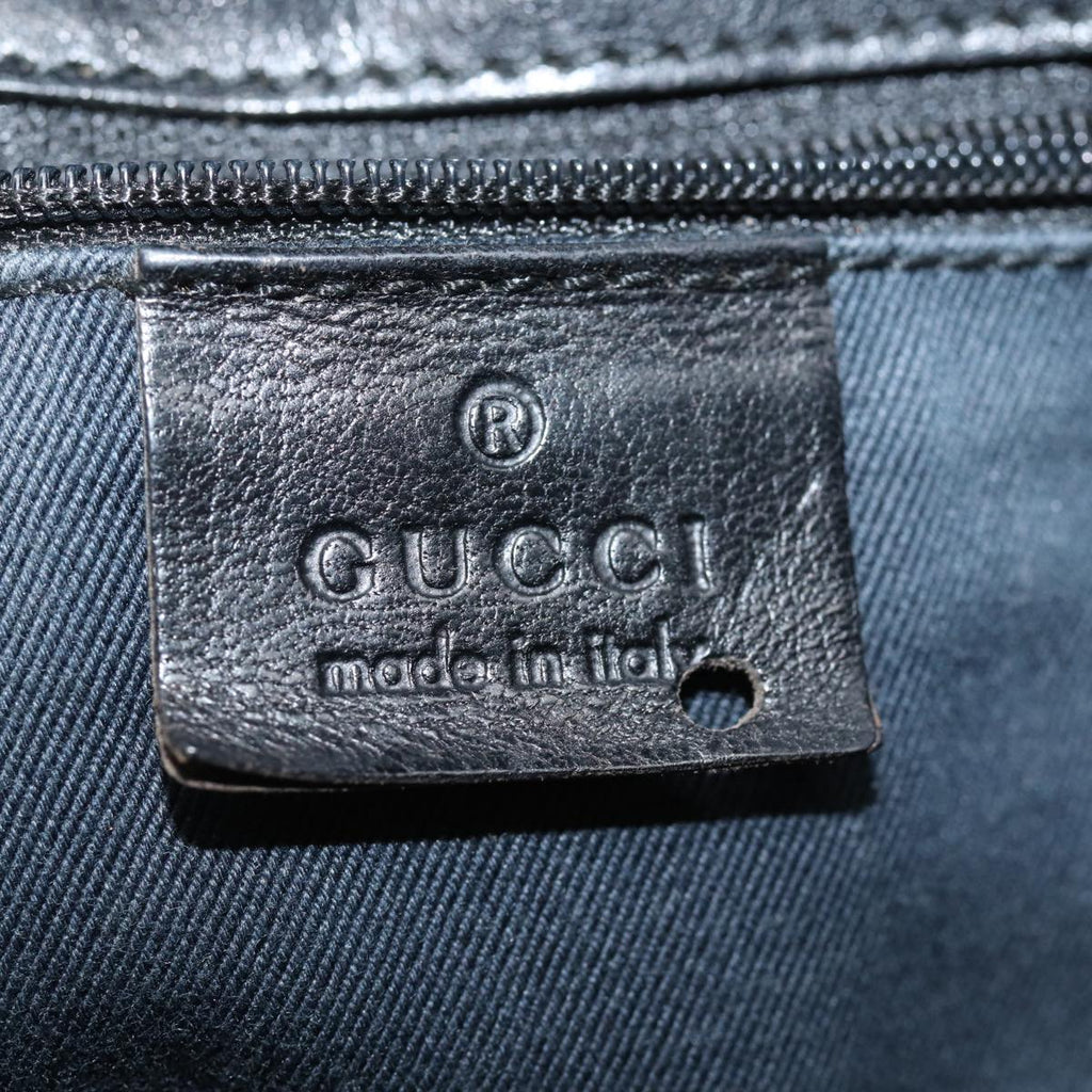 GUCCI GG Canvas Shoulder Bag Black 101975 78344