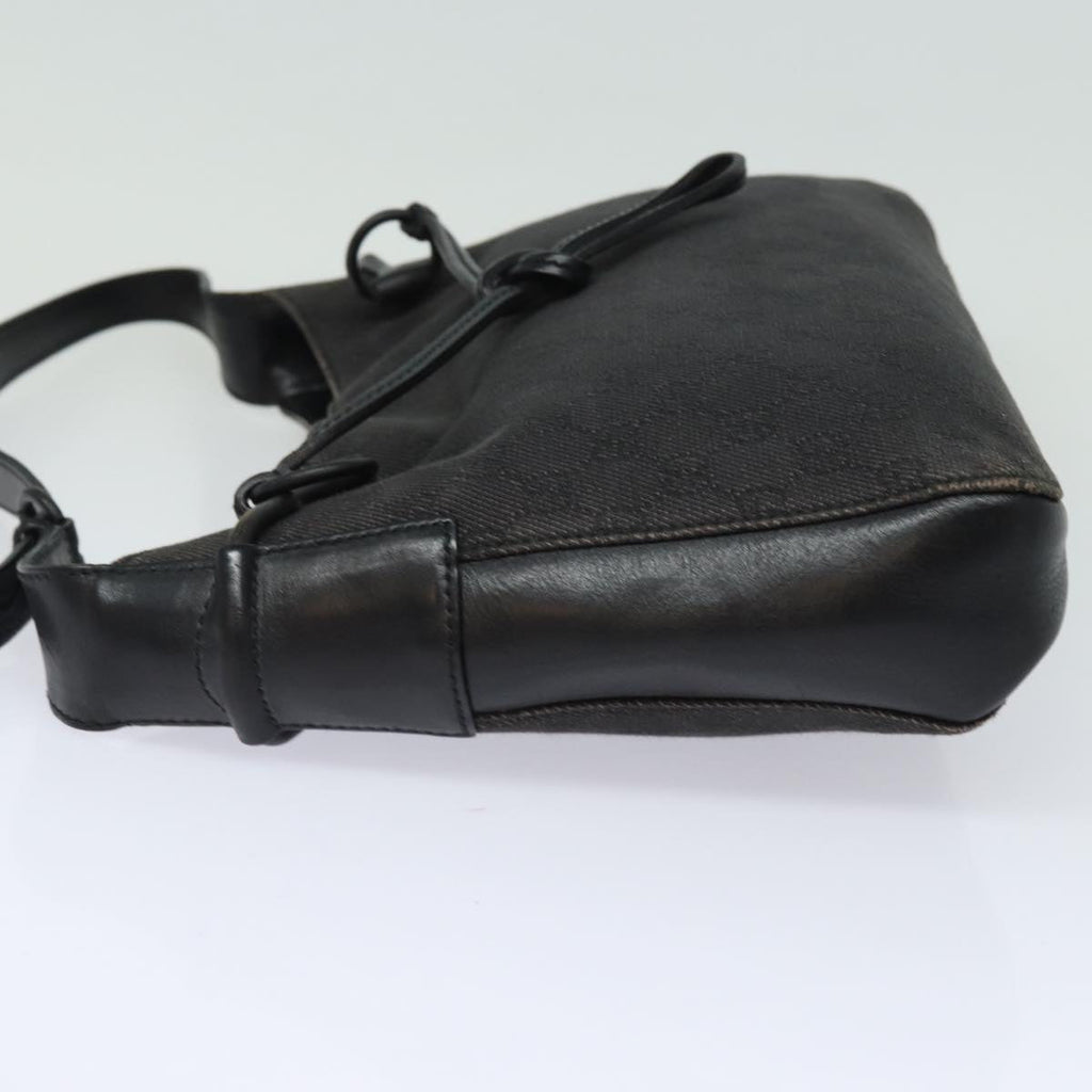 GUCCI GG Canvas Shoulder Bag Black 101975 78344