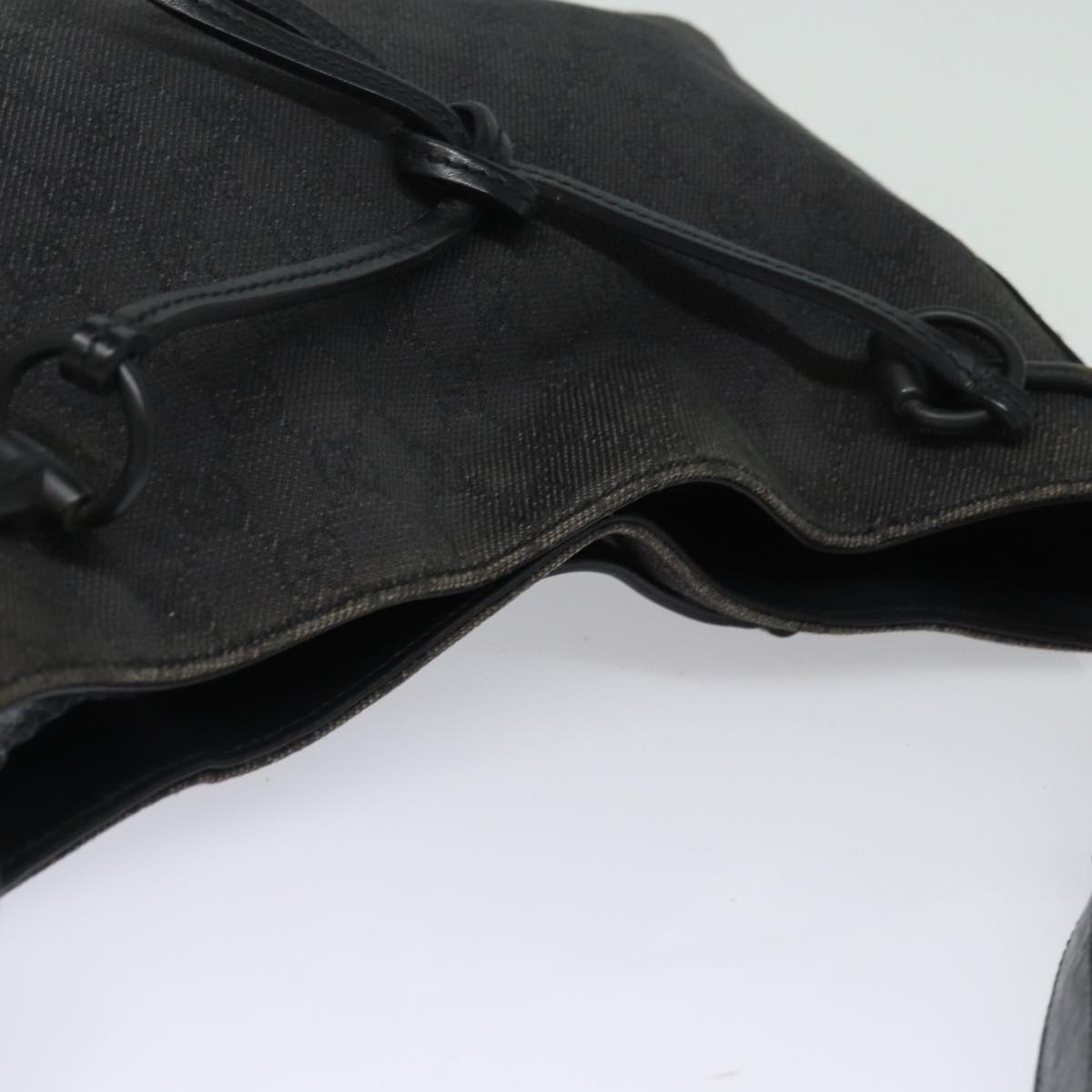 GUCCI GG Canvas Shoulder Bag Black 101975 78344