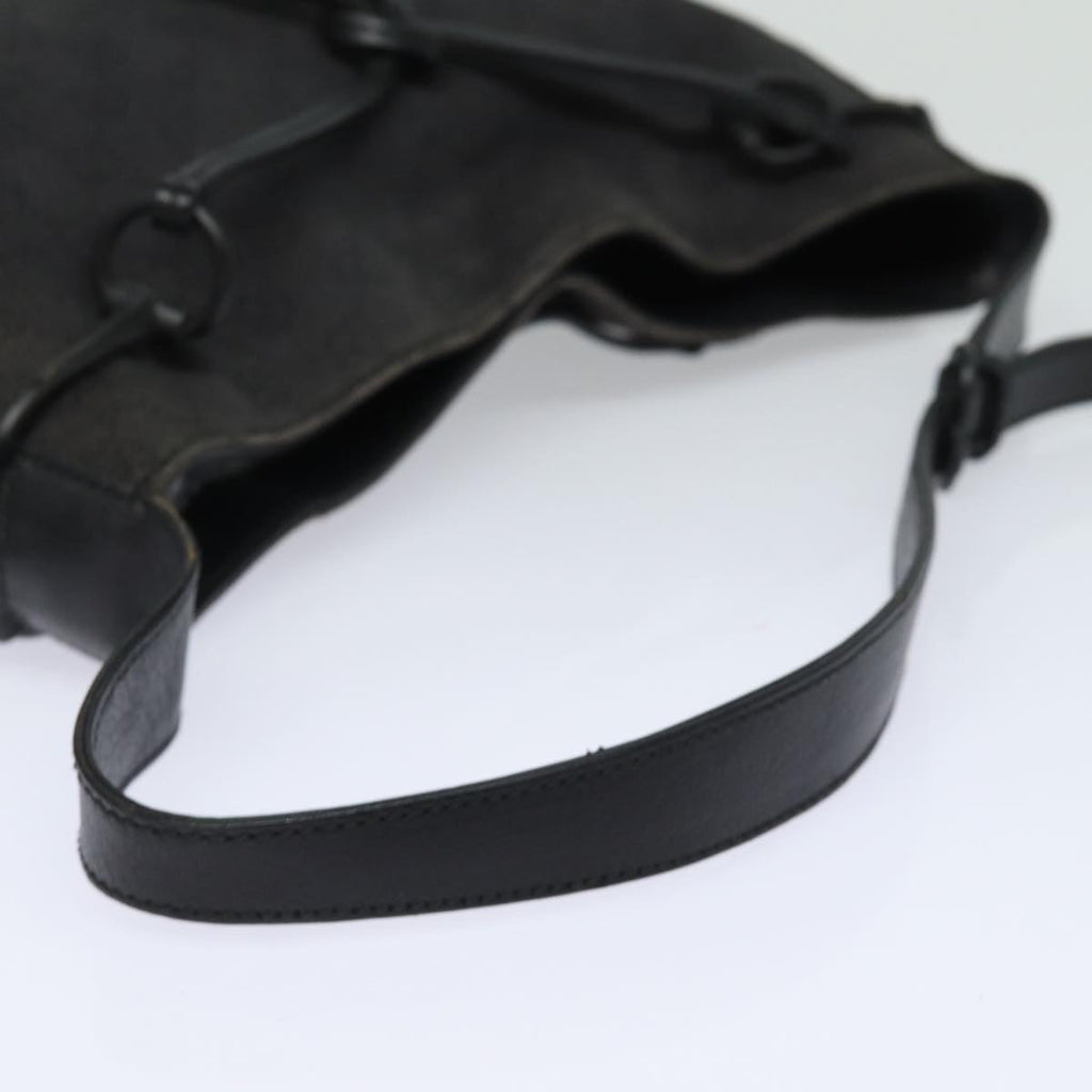 GUCCI GG Canvas Shoulder Bag Black 101975 78344