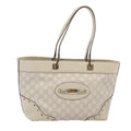 GUCCI GG Canvas Guccissima Tote Bag White 145993 78358