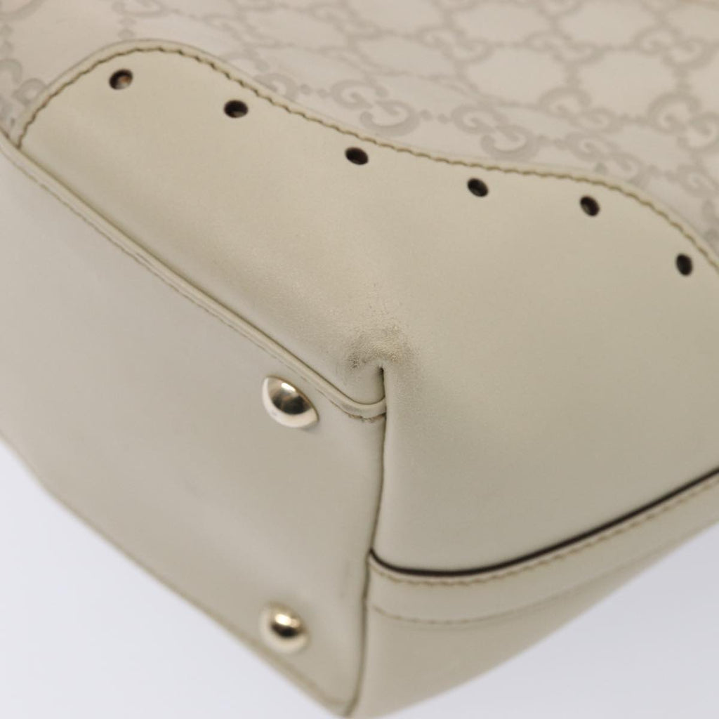 GUCCI GG Canvas Guccissima Tote Bag White 145993 78358