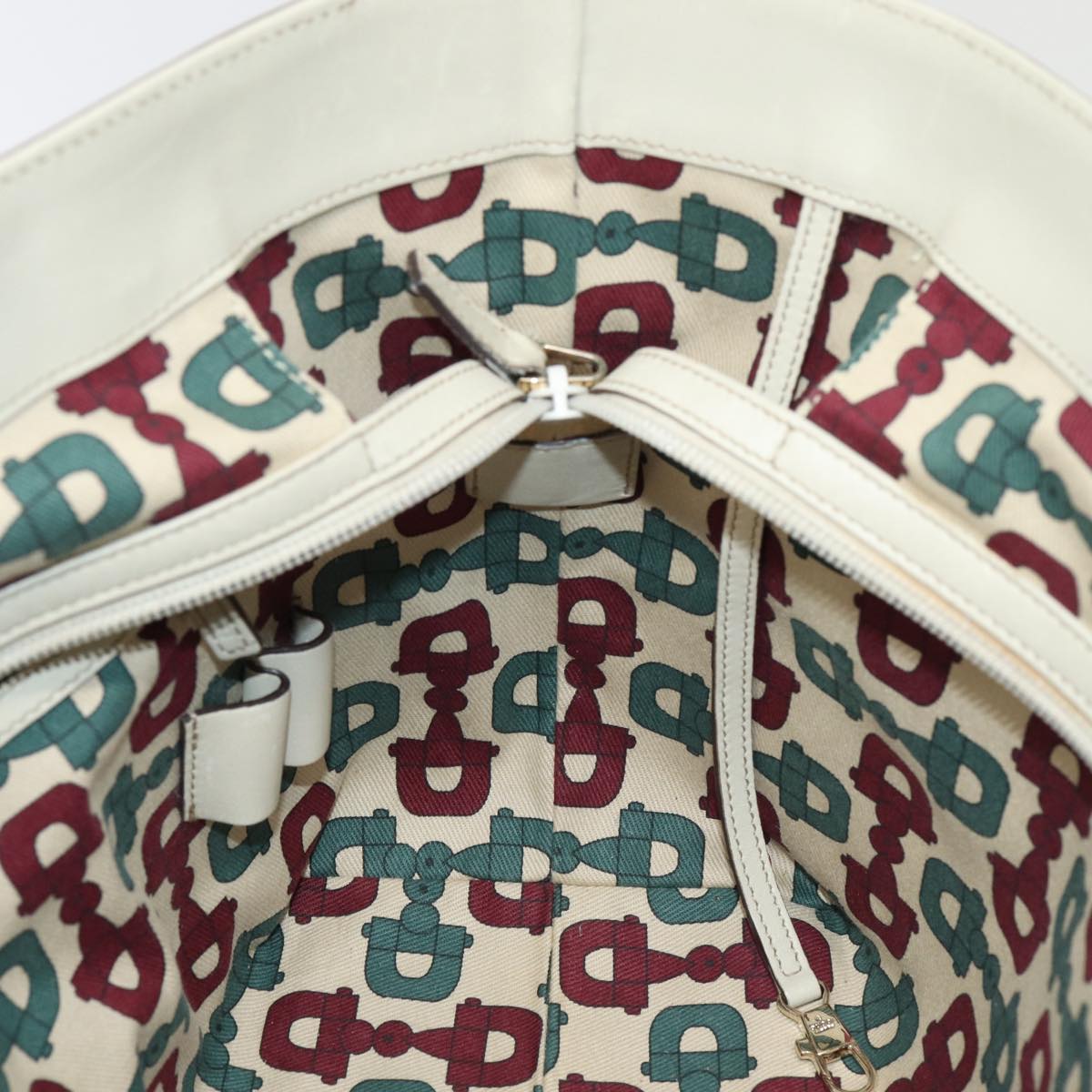 GUCCI GG Canvas Guccissima Tote Bag White 145993 78358