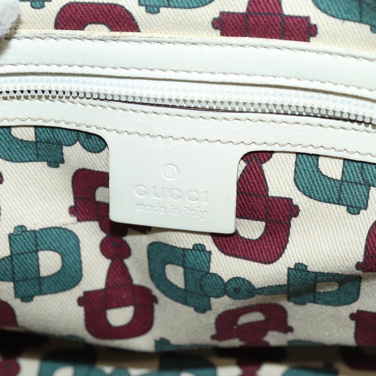 GUCCI GG Canvas Guccissima Tote Bag White 145993 78358
