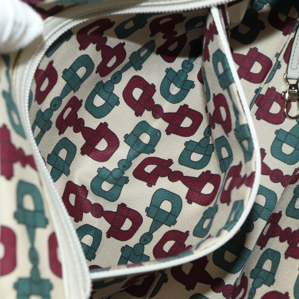 GUCCI GG Canvas Guccissima Tote Bag White 145993 78358