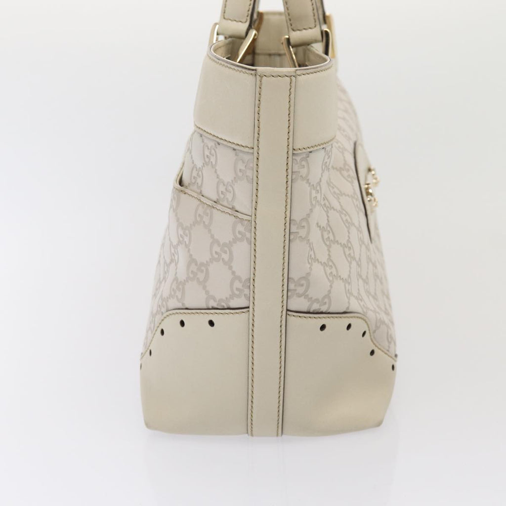 GUCCI GG Canvas Guccissima Tote Bag White 145993 78358