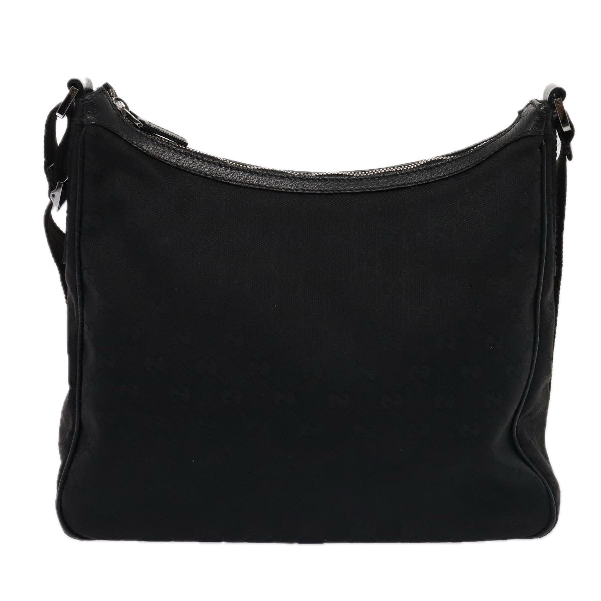 GUCCI GG Canvas Shoulder Bag Black 131211 78361