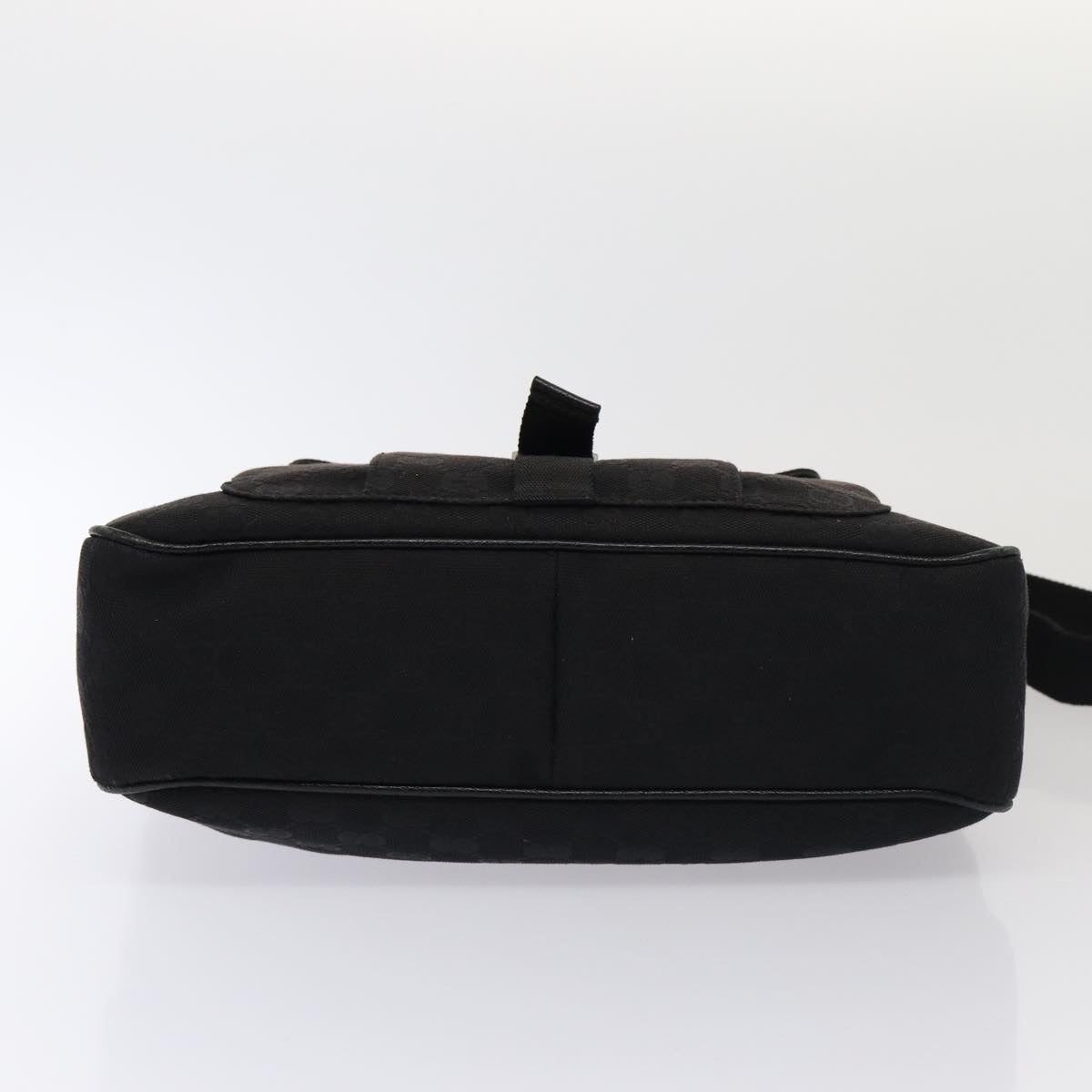 GUCCI GG Canvas Shoulder Bag Black 131211 78361