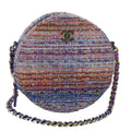 CHANEL Matelasse Chain Shoulder Bag Tweed Rainbow CC 78364S