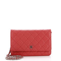 CHANEL Wallet on Chain Quilted Iridescent Caviar