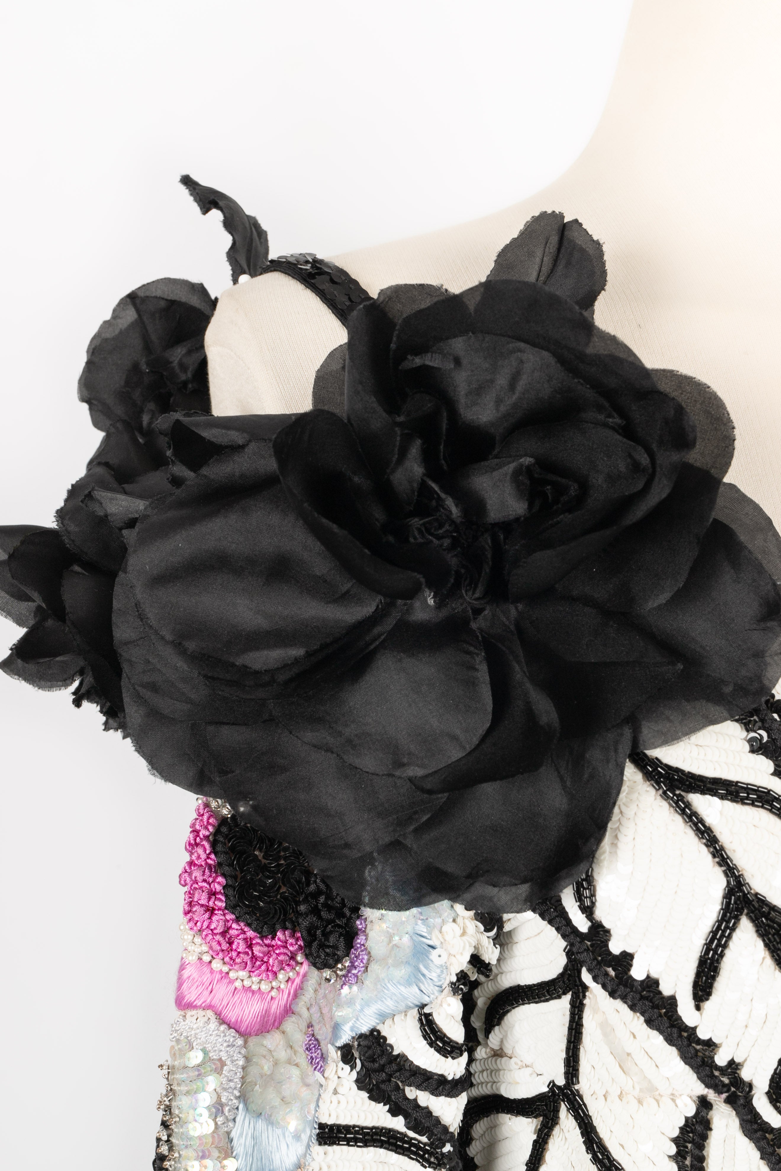 Robe ÃƒÆ’Ã‚Â  paillettes Louis Feraud Haute Couture