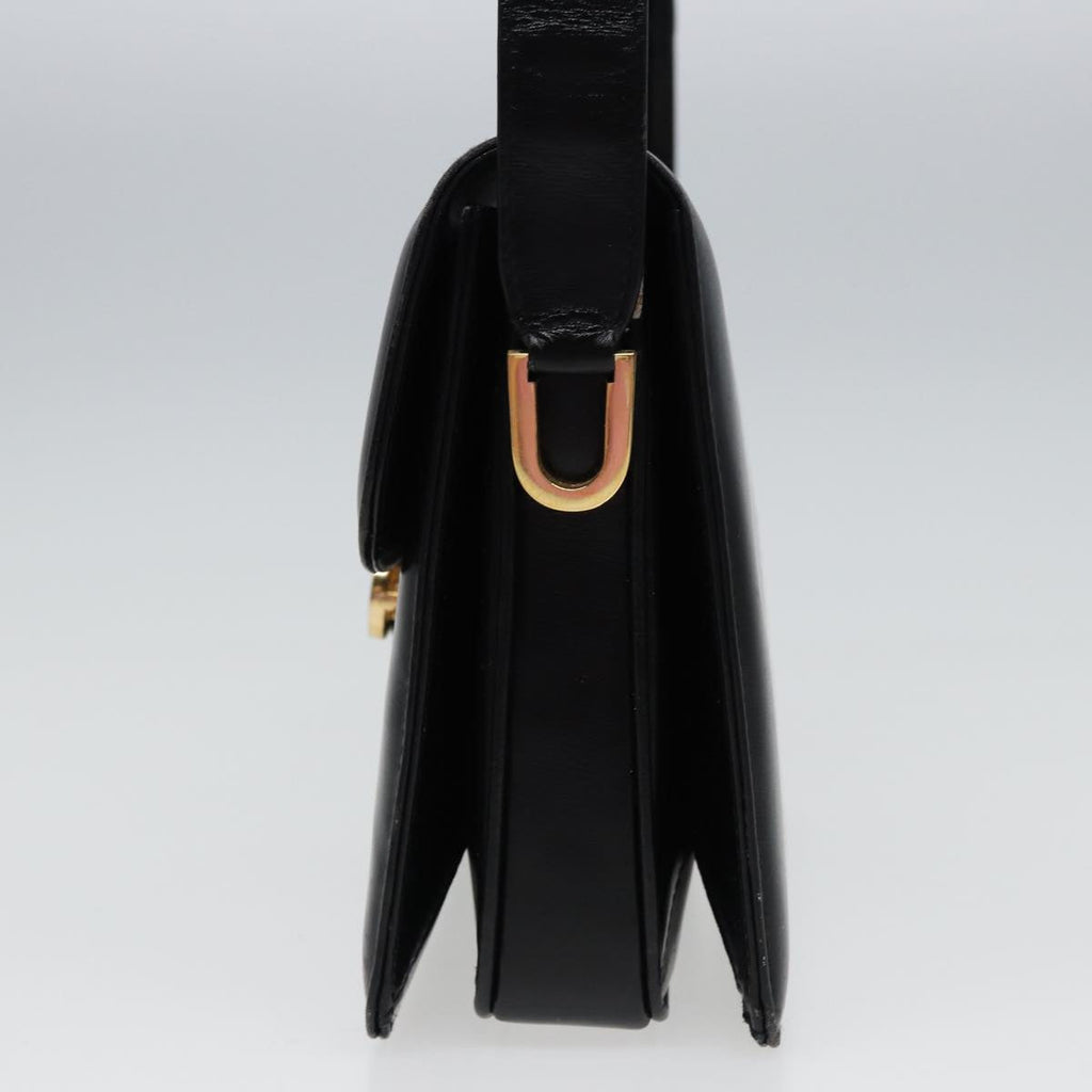 GUCCI Shoulder Bag Leather Black 78441