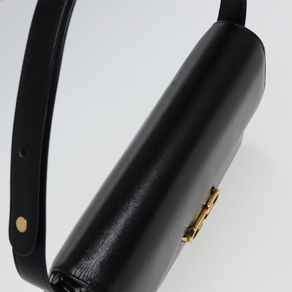 GUCCI Shoulder Bag Leather Black 78441