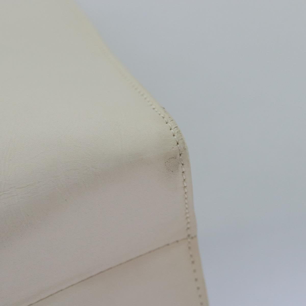 GUCCI Hand Bag Leather White 78475