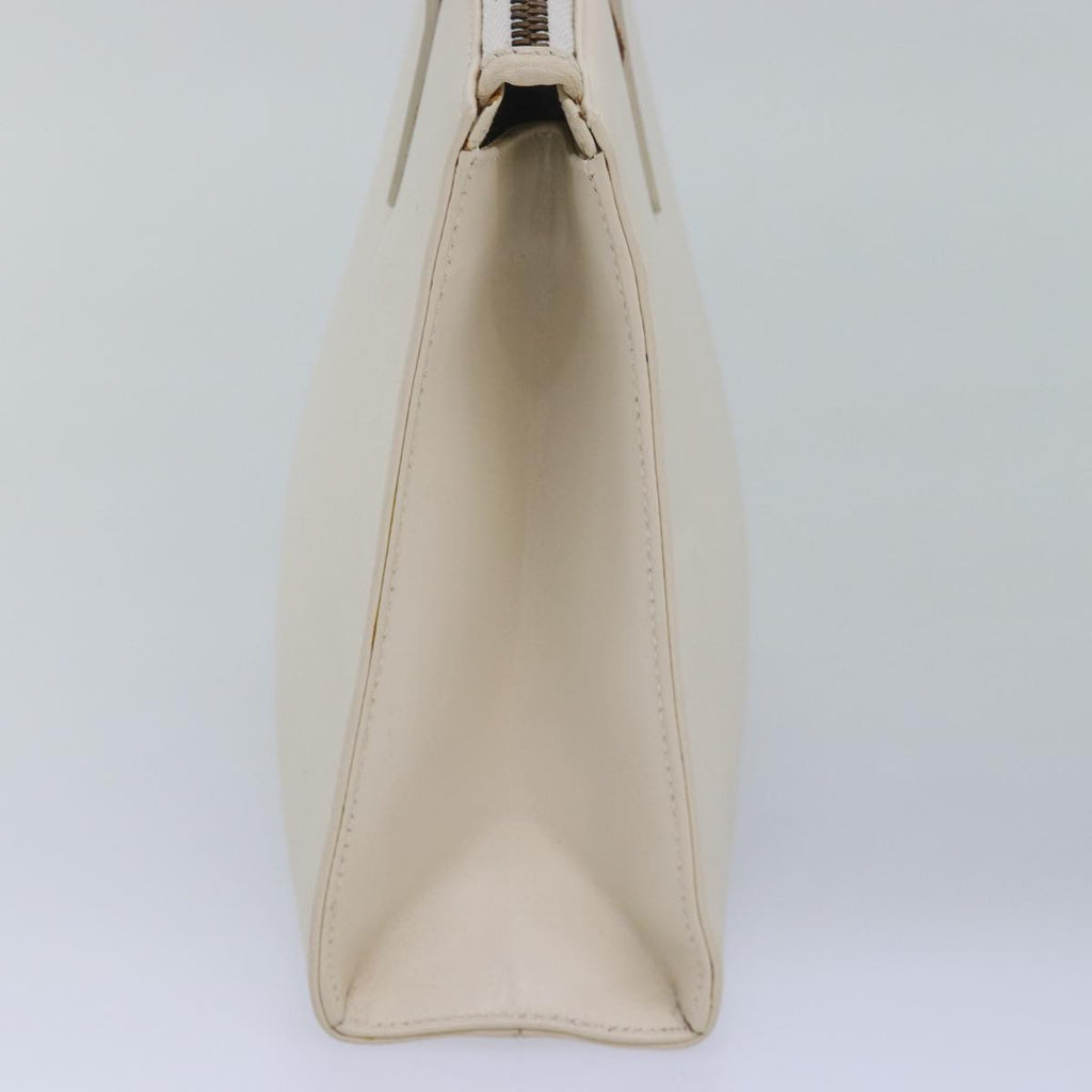GUCCI Hand Bag Leather White 78475