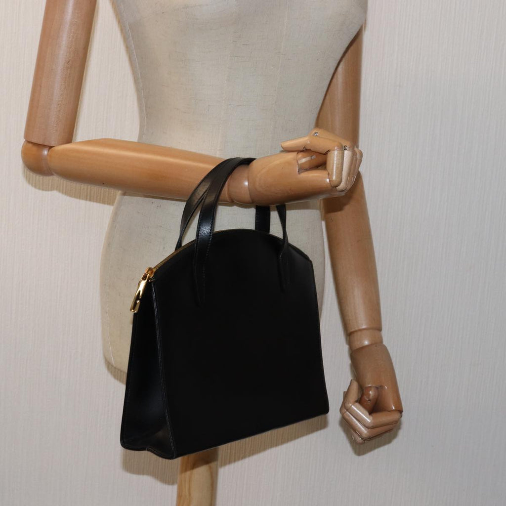 GUCCI Hand Bag Leather Black 78479