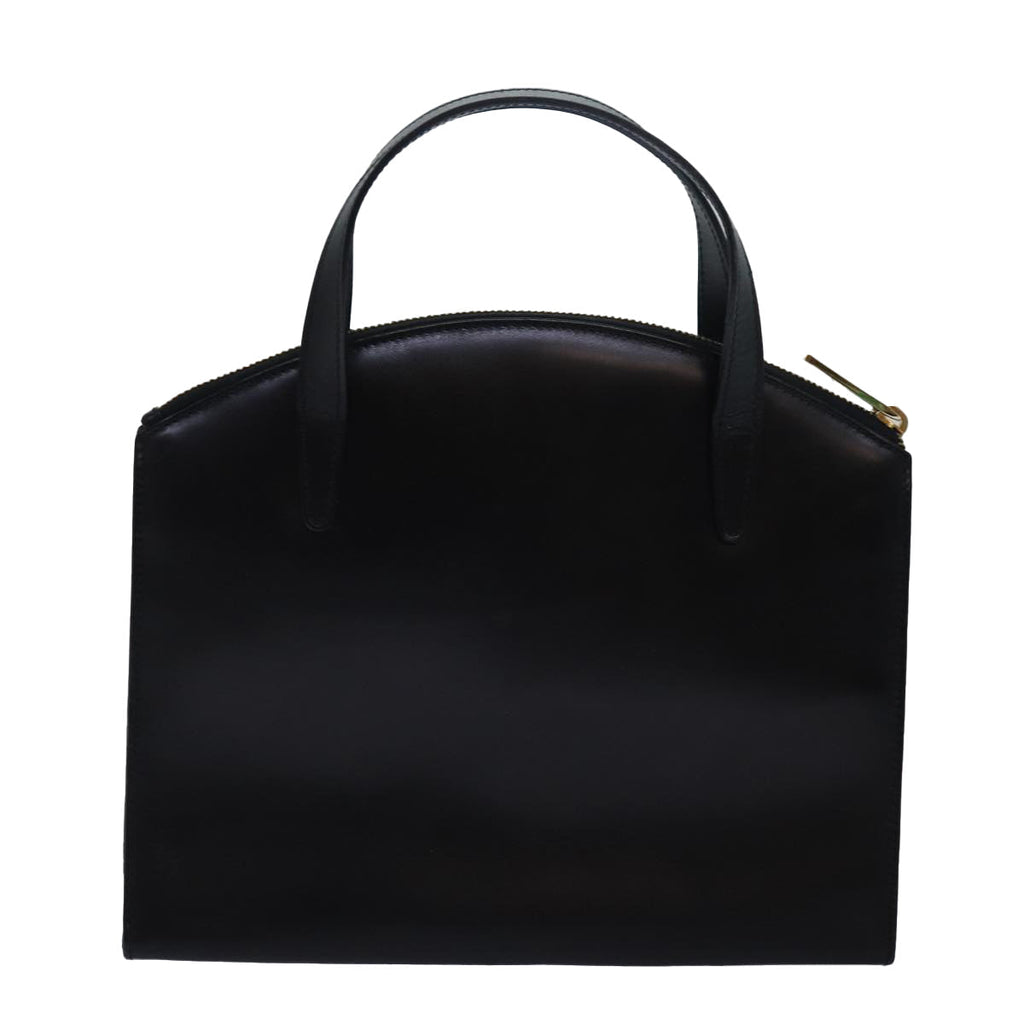GUCCI Hand Bag Leather Black 78479