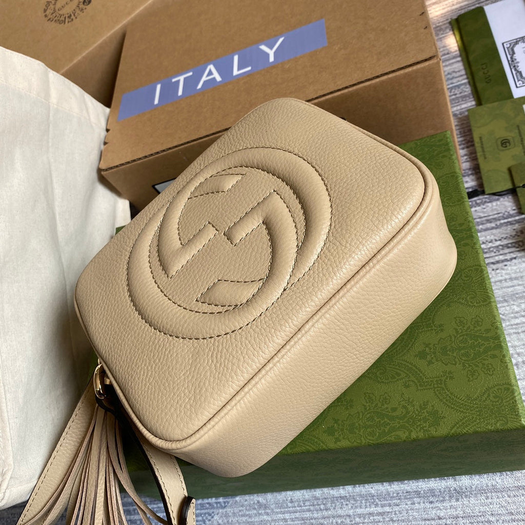gg Soho Small Disco Bag Beige For Women, Women’s Bags, Shoulder And Crossbody Bags 8in/21cm gg 308364