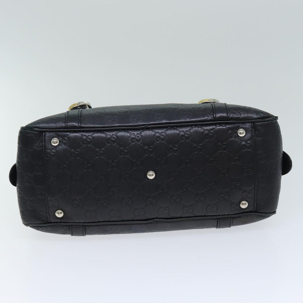 GUCCI GG Canvas Guccissima Shoulder Bag Black 232958 78490