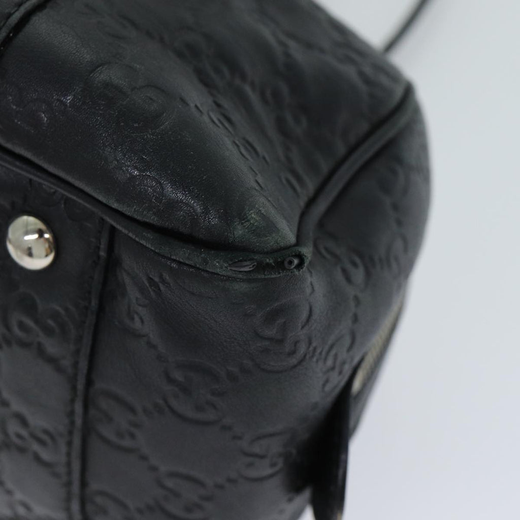GUCCI GG Canvas Guccissima Shoulder Bag Black 232958 78490