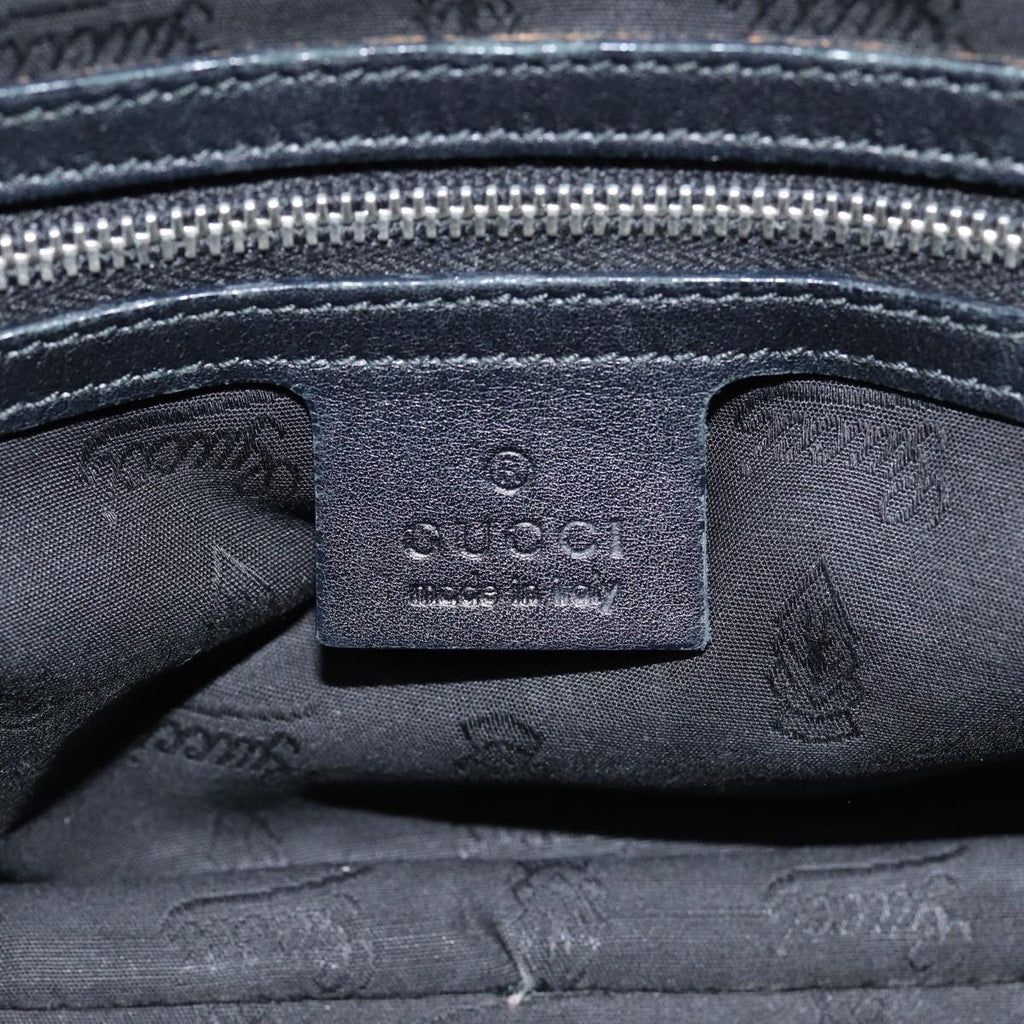 GUCCI GG Canvas Guccissima Shoulder Bag Black 232958 78490