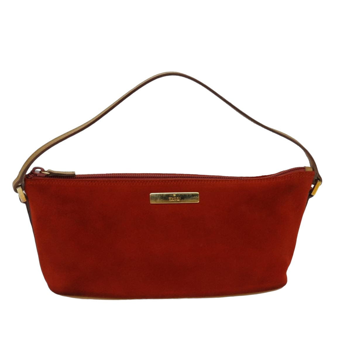 GUCCI Accessory Pouch Suede Orange 039 1103 78514
