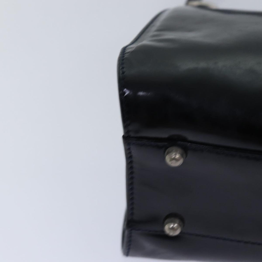 GUCCI Hand Bag Patent leather Black 78516