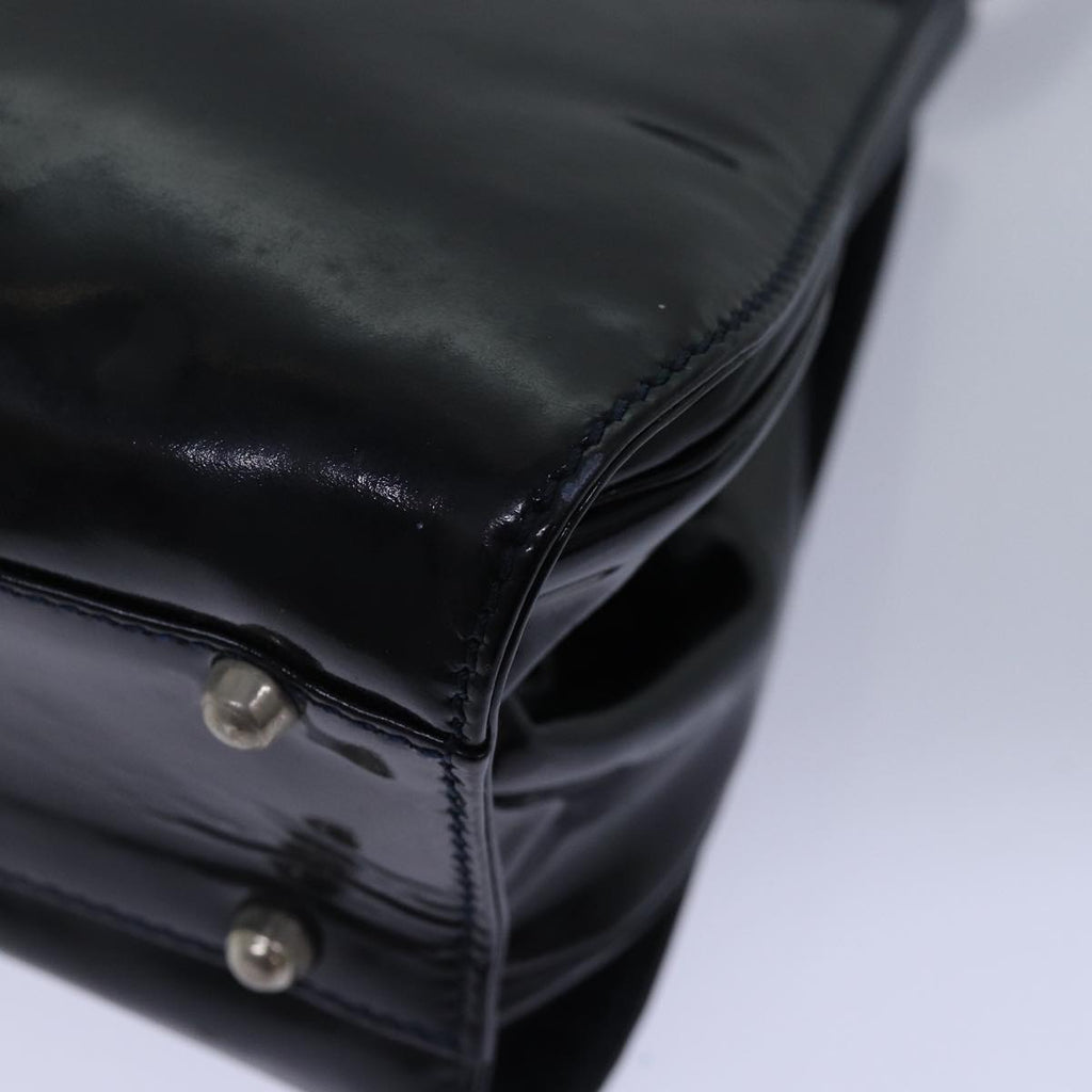 GUCCI Hand Bag Patent leather Black 78516