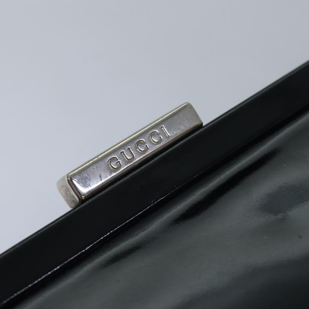 GUCCI Hand Bag Patent leather Black 78516