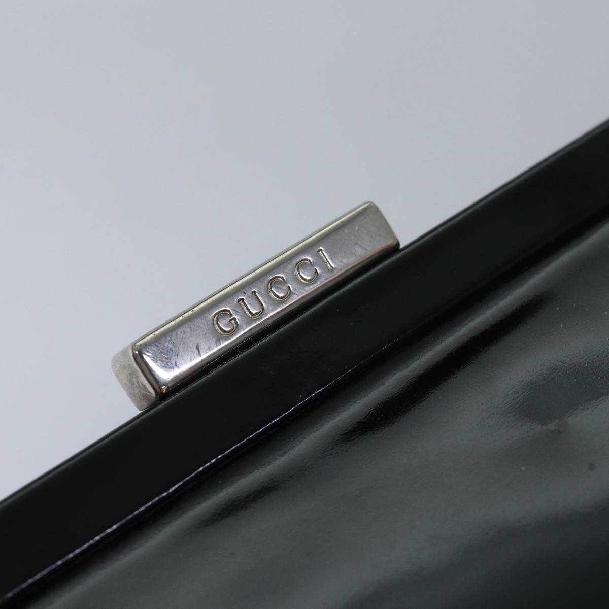 GUCCI Hand Bag Patent leather Black 78516