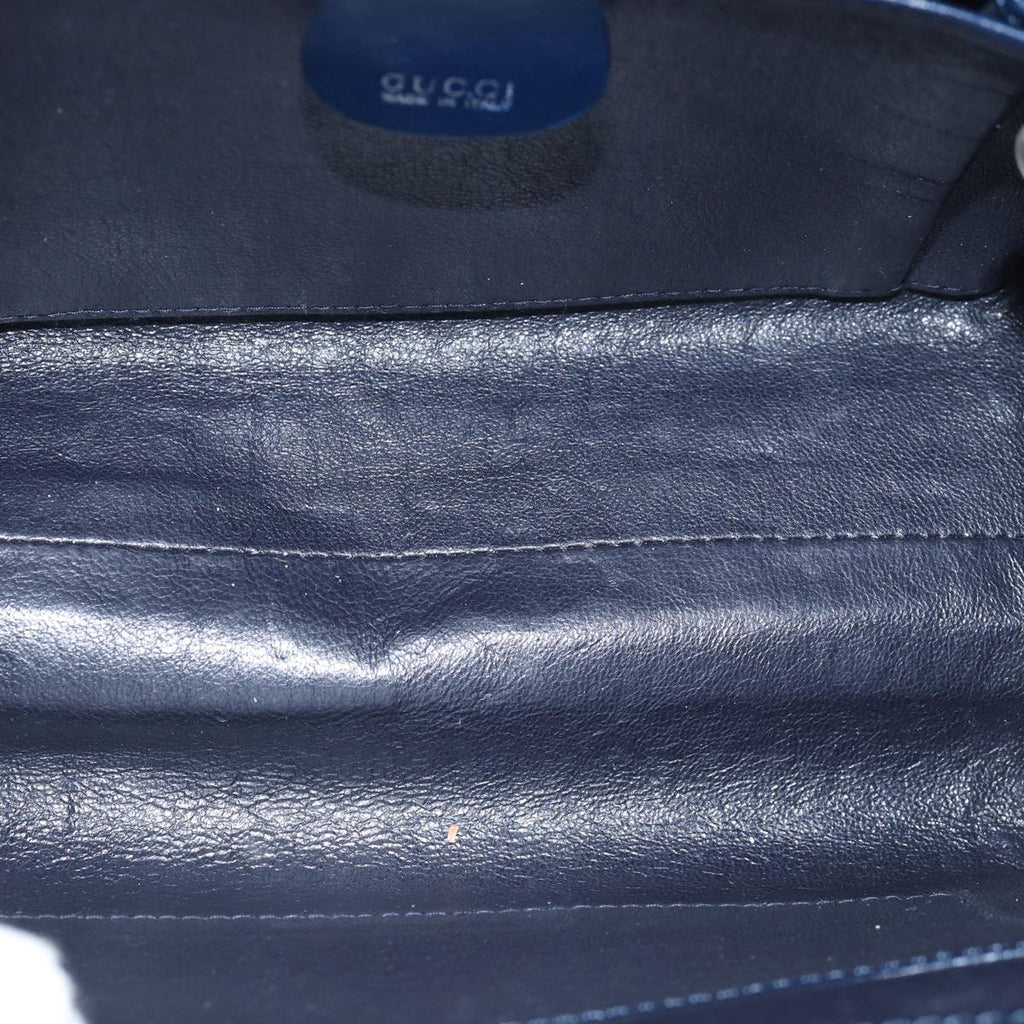 GUCCI Hand Bag Patent leather Black 78516