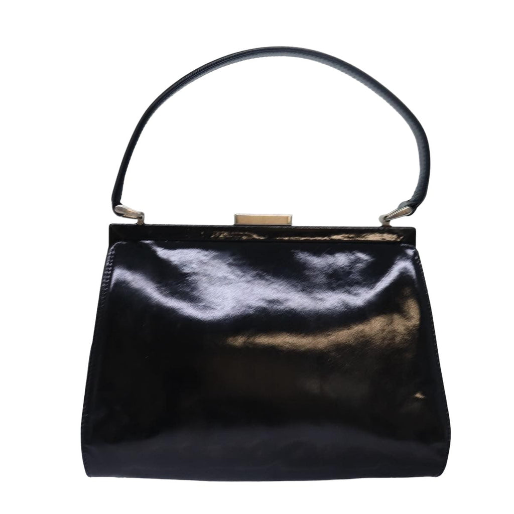 GUCCI Hand Bag Patent leather Black 78516