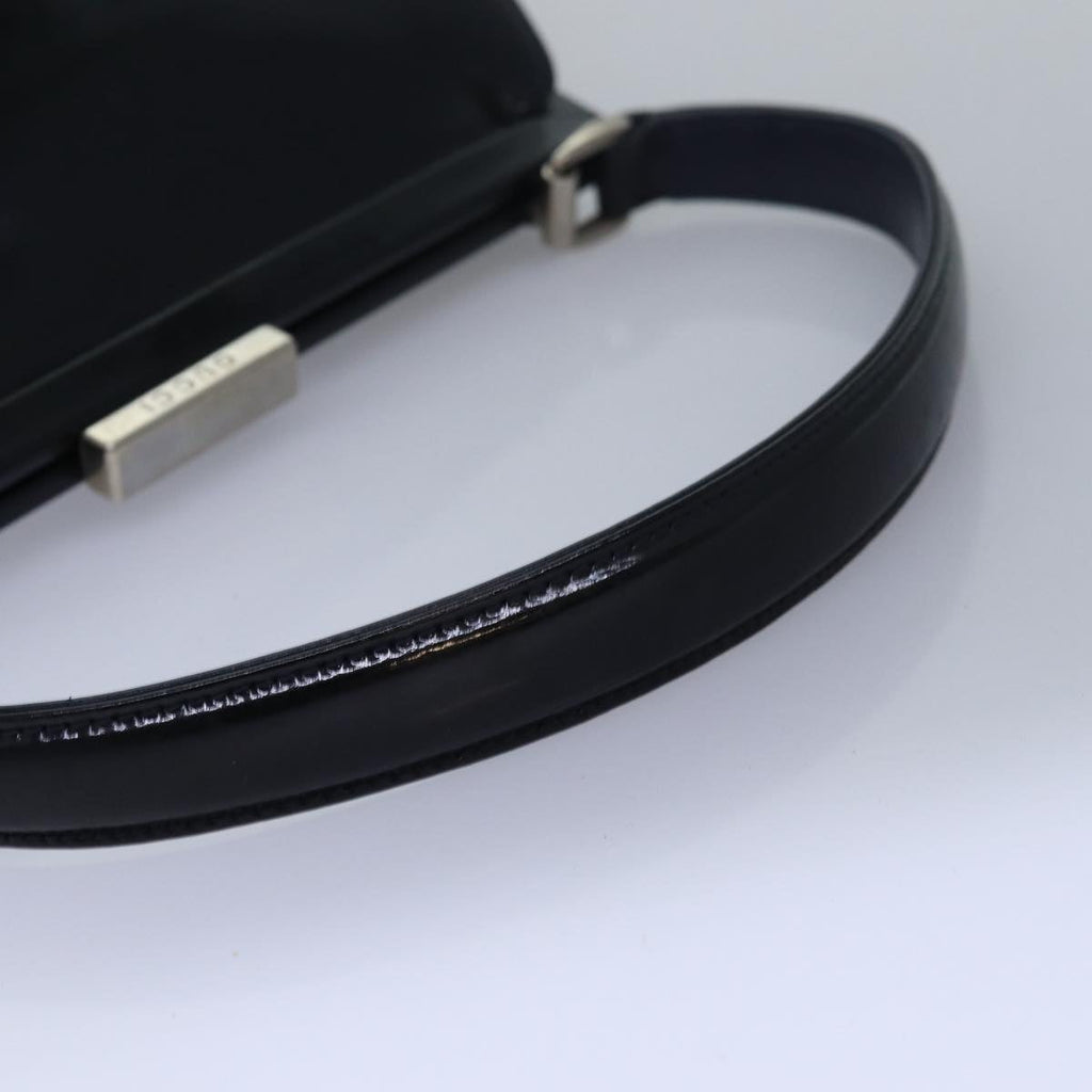 GUCCI Hand Bag Patent leather Black 78516