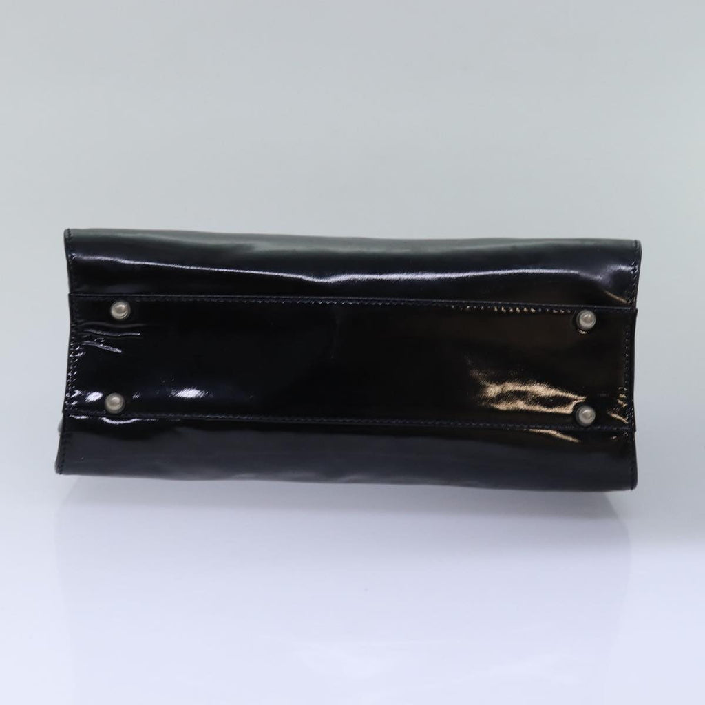 GUCCI Hand Bag Patent leather Black 78516