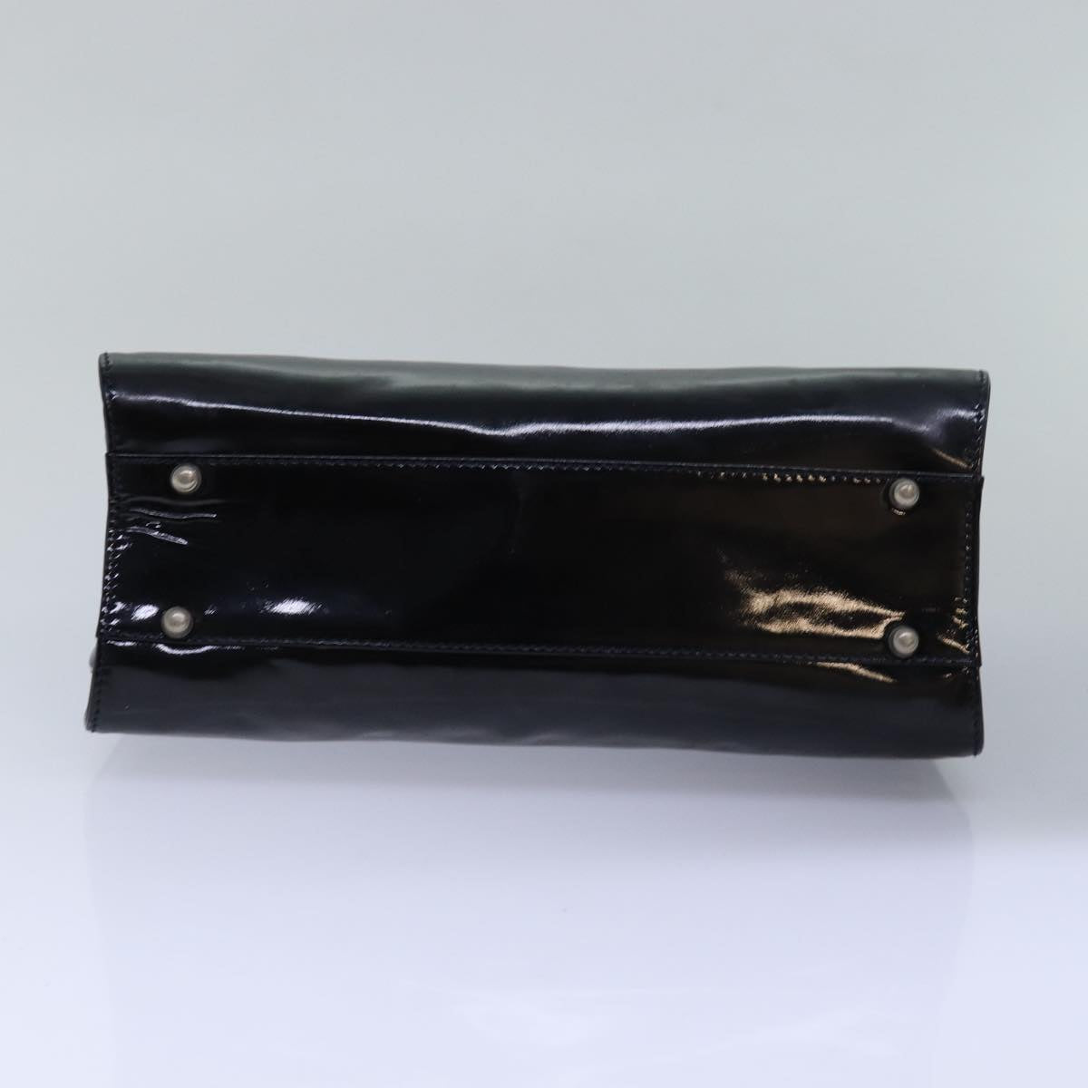 GUCCI Hand Bag Patent leather Black 78516