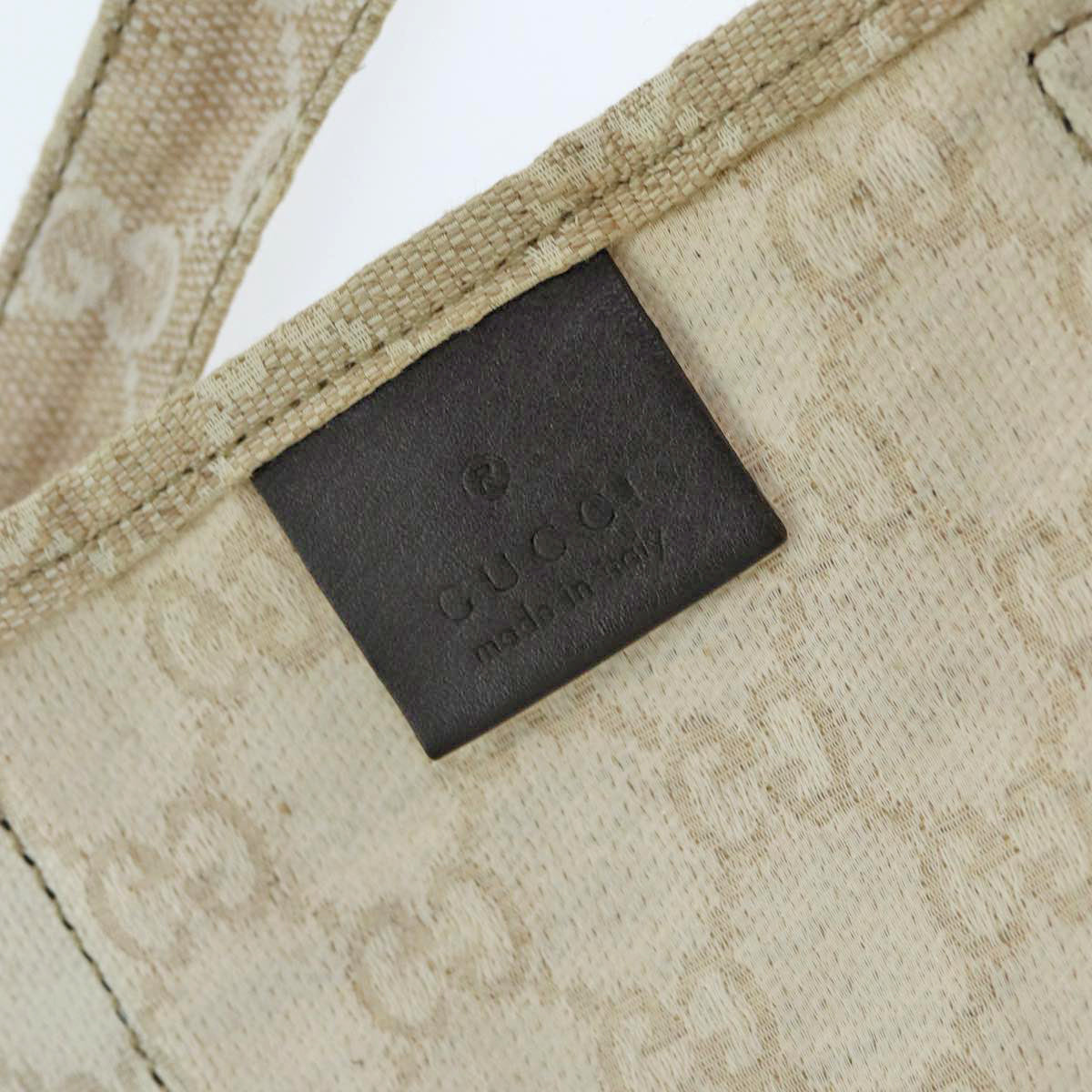 GUCCI GG Canvas Gucci Museo Tote Bag Beige 283411 78525