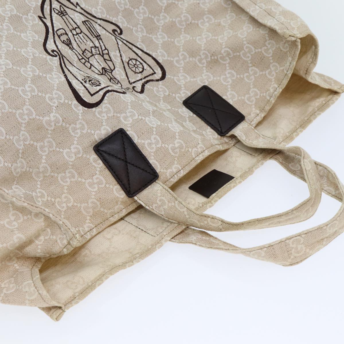 GUCCI GG Canvas Gucci Museo Tote Bag Beige 283411 78525