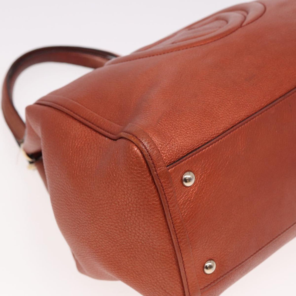 GUCCI Soho Hand Bag Leather Brown 282309 78528