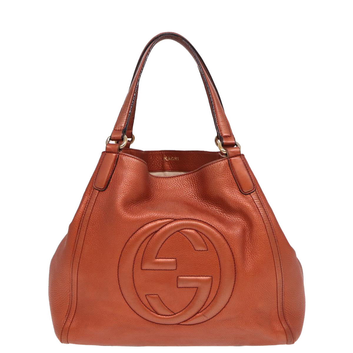 GUCCI Soho Hand Bag Leather Brown 282309 78528