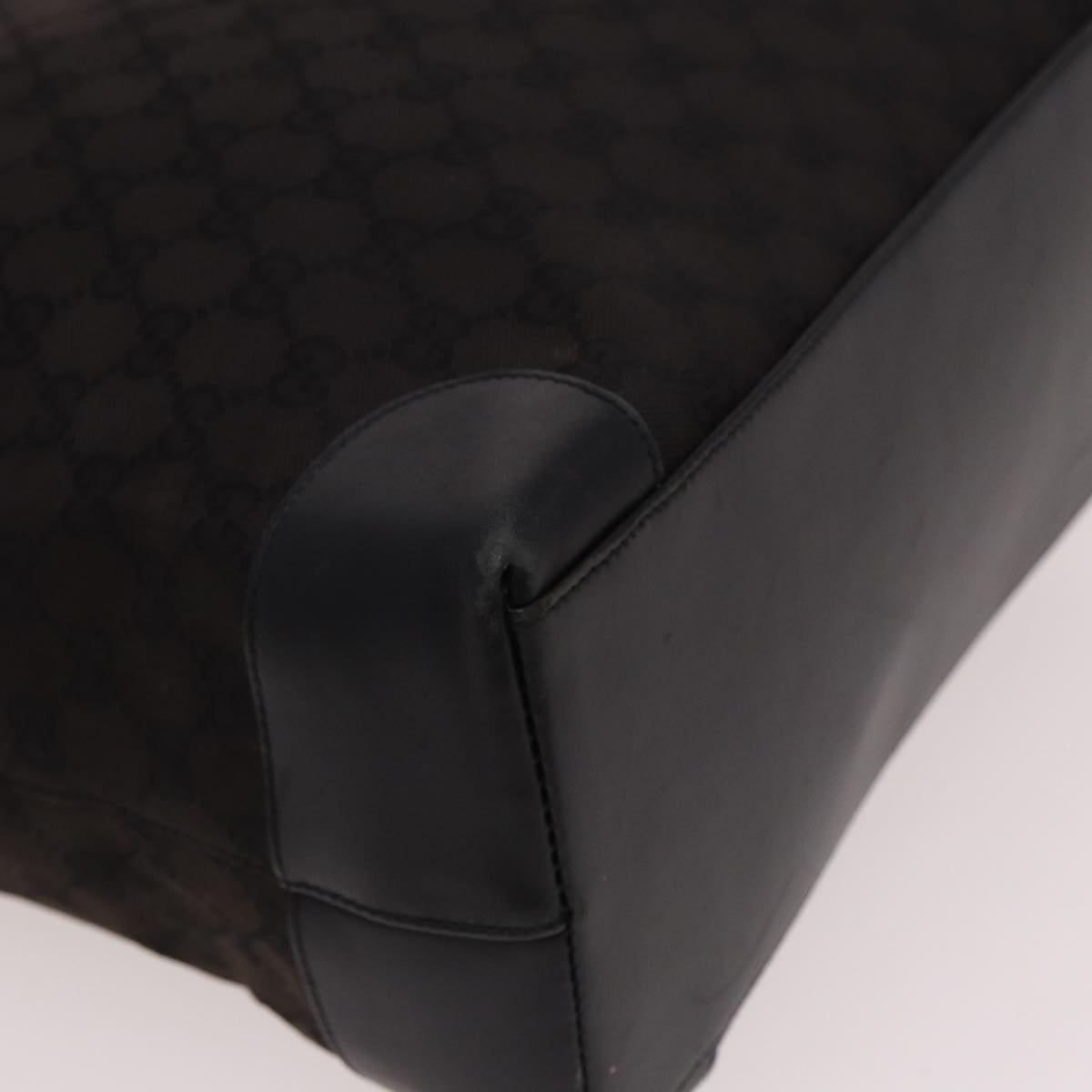 GUCCI GG Canvas Hand Bag Black 002 1121 78531
