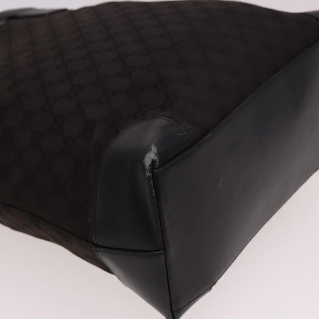 GUCCI GG Canvas Hand Bag Black 002 1121 78531