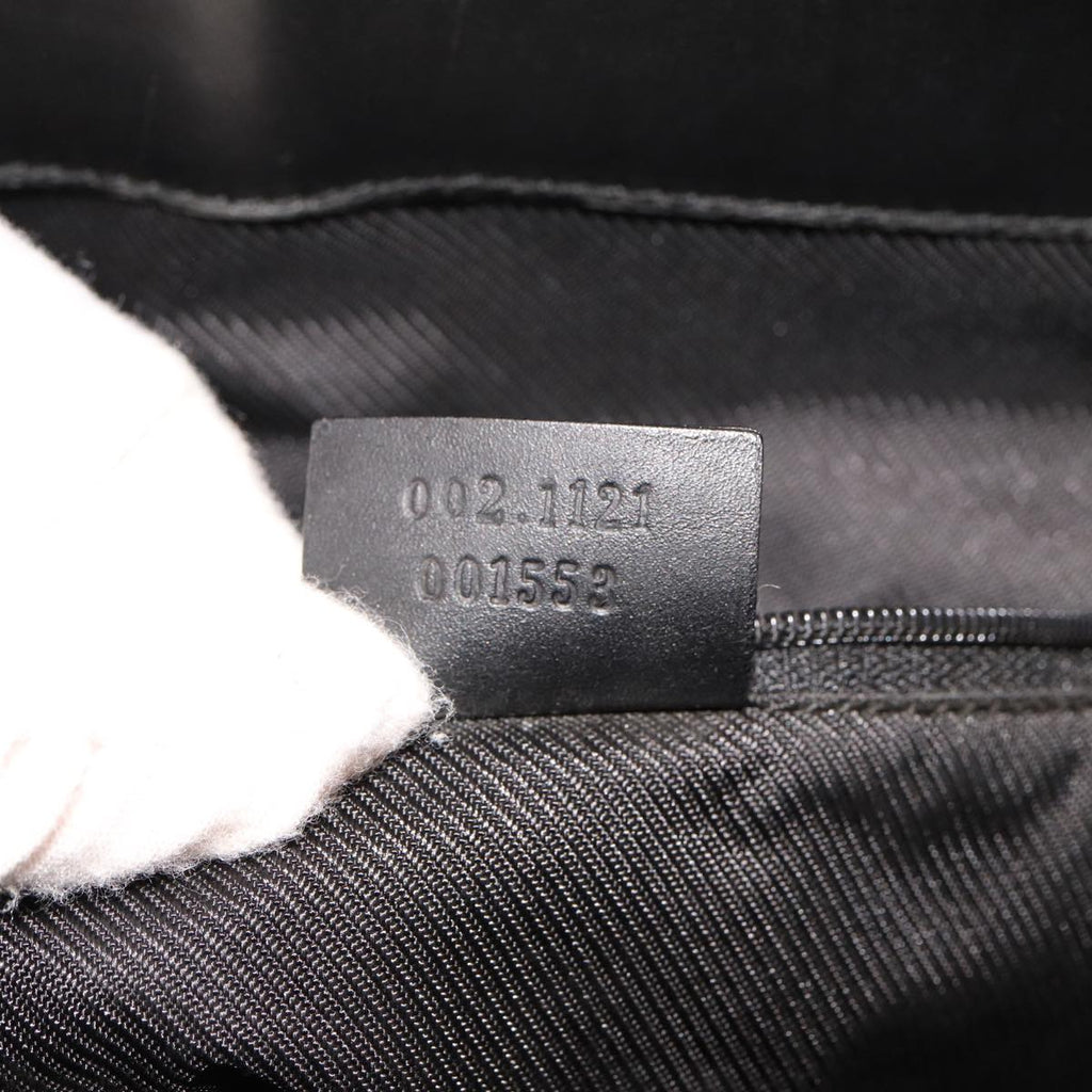 GUCCI GG Canvas Hand Bag Black 002 1121 78531
