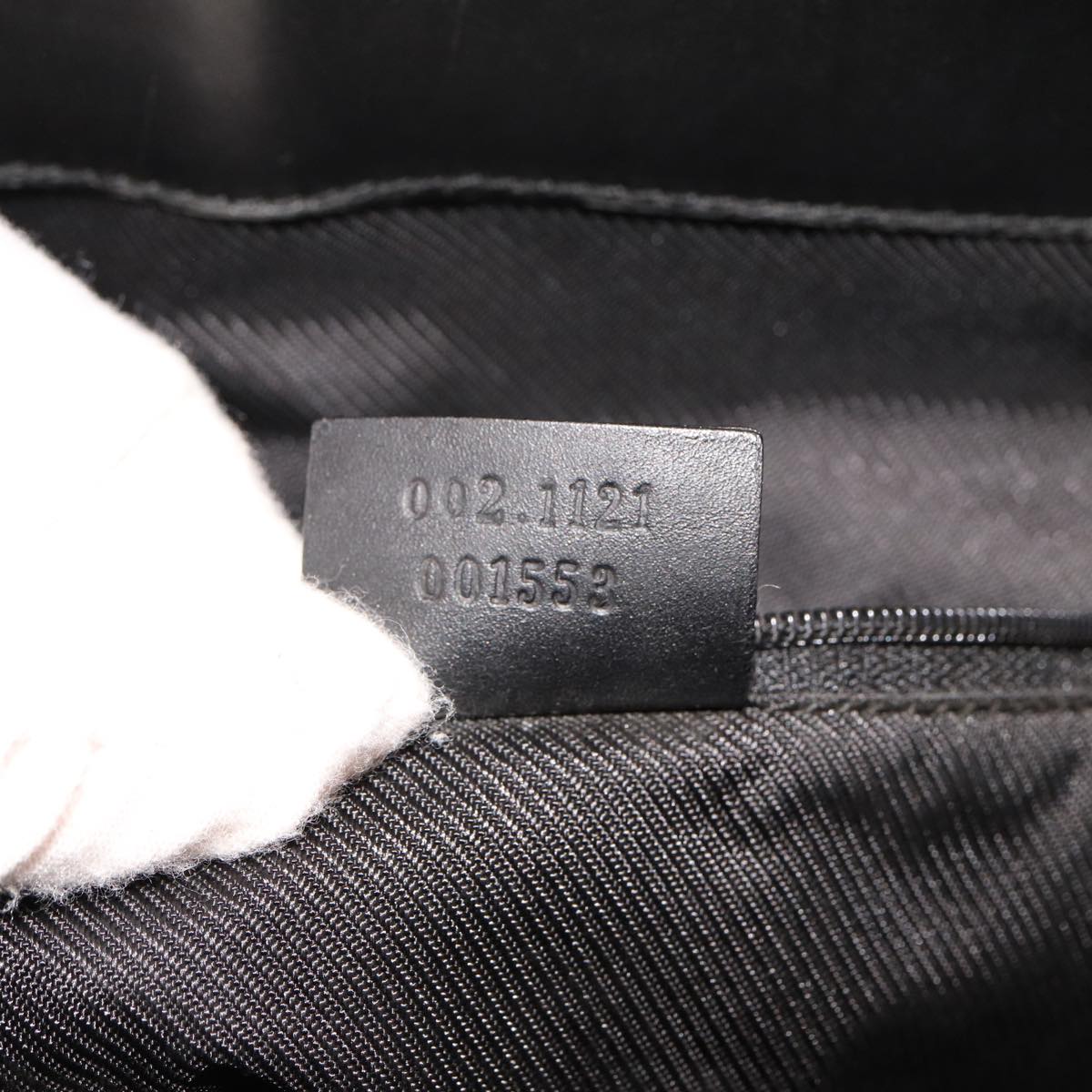 GUCCI GG Canvas Hand Bag Black 002 1121 78531