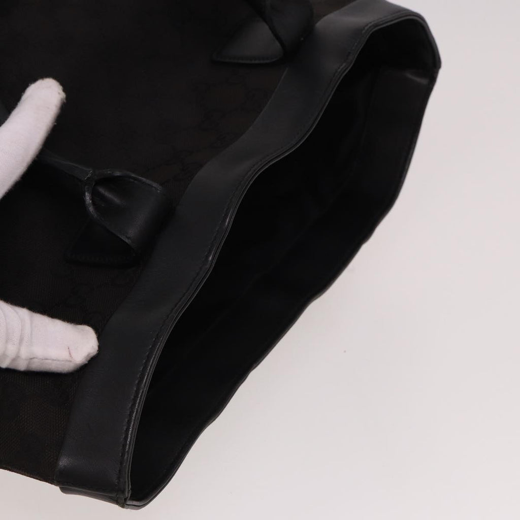 GUCCI GG Canvas Hand Bag Black 002 1121 78531