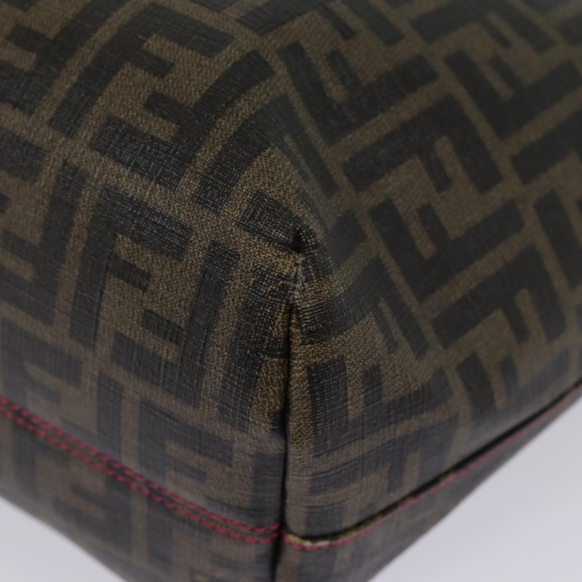 FENDI Zucca Canvas Tote Bag Brown Gold 78561