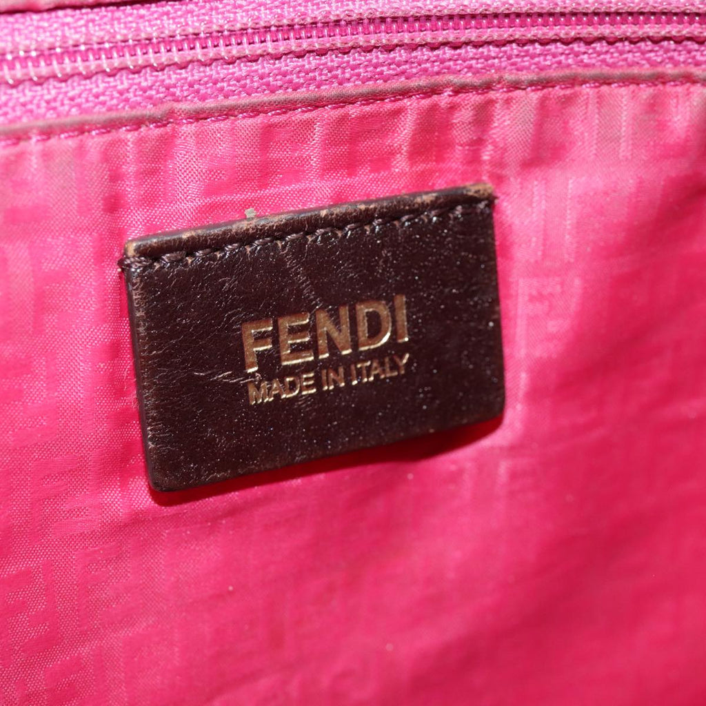 FENDI Zucca Canvas Tote Bag Brown Gold 78561