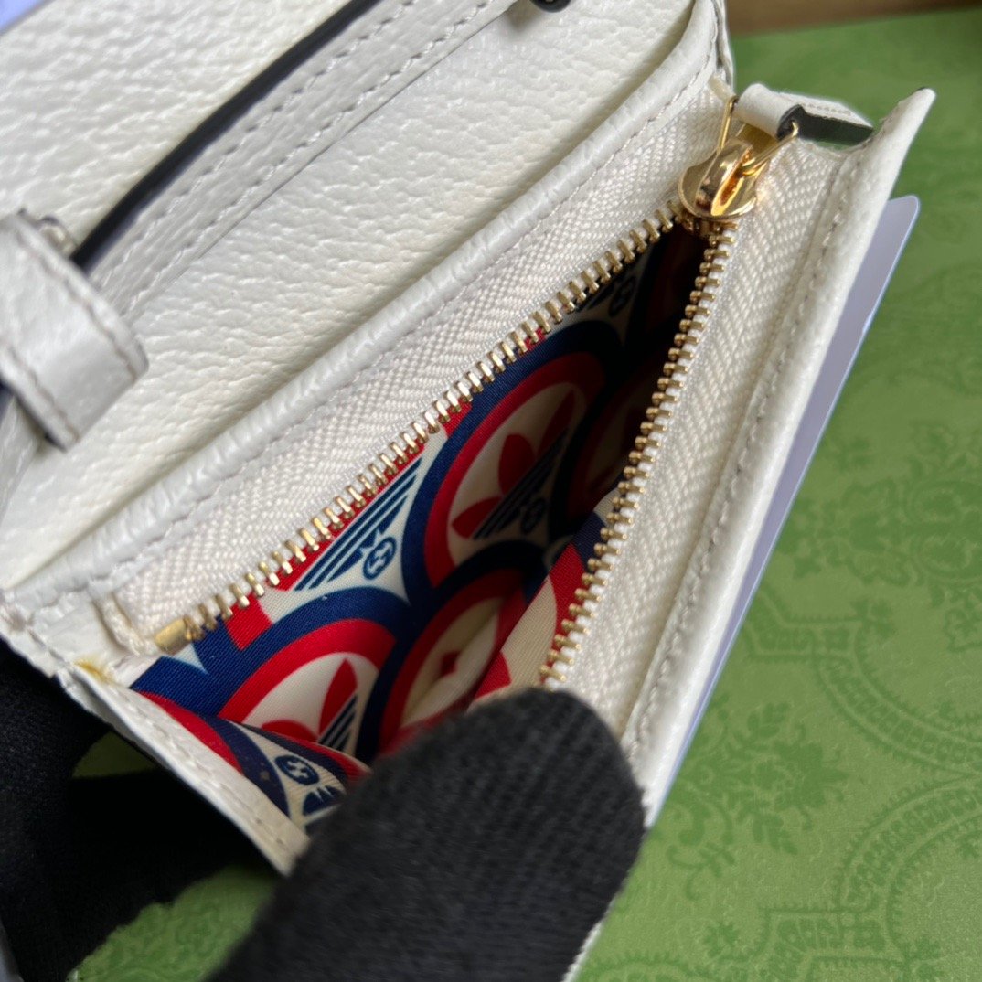 Glami x AGLAMIdas Card Case With Horsebit White For Women, Women’s Bags 4.2in/11cm GlamiÃ¢â‚¬Å½ 702248 DJ24G 8847