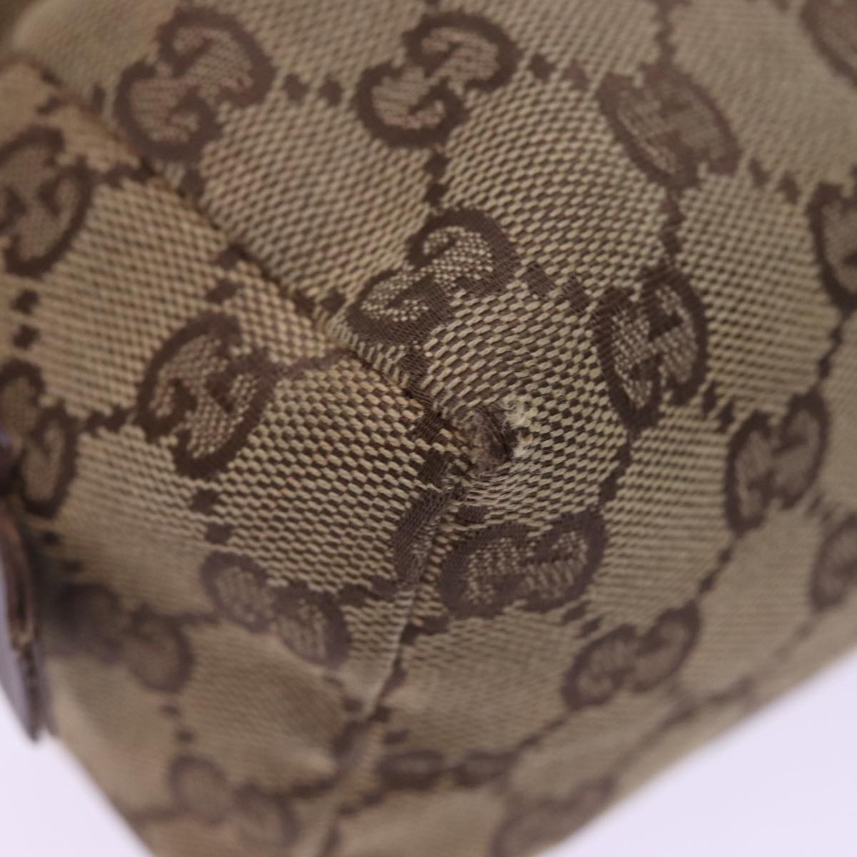 GUCCI GG Canvas Pouch Beige 29595 78607