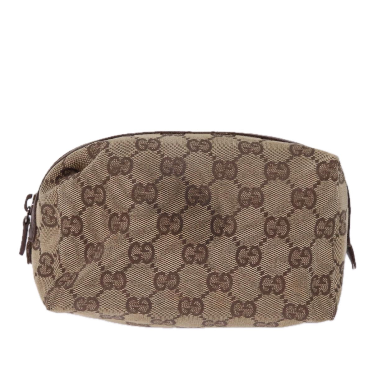 GUCCI GG Canvas Pouch Beige 29595 78607